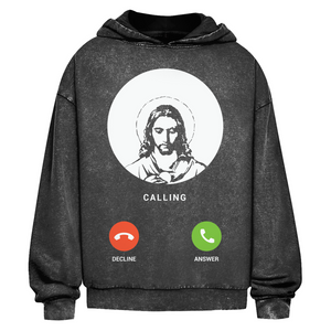 Oversize Washed Hoodie jesus calling