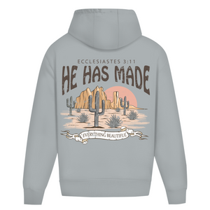 Oversize Hoodie Ohne Kordel everything beautiful ecclesiastes 3:11