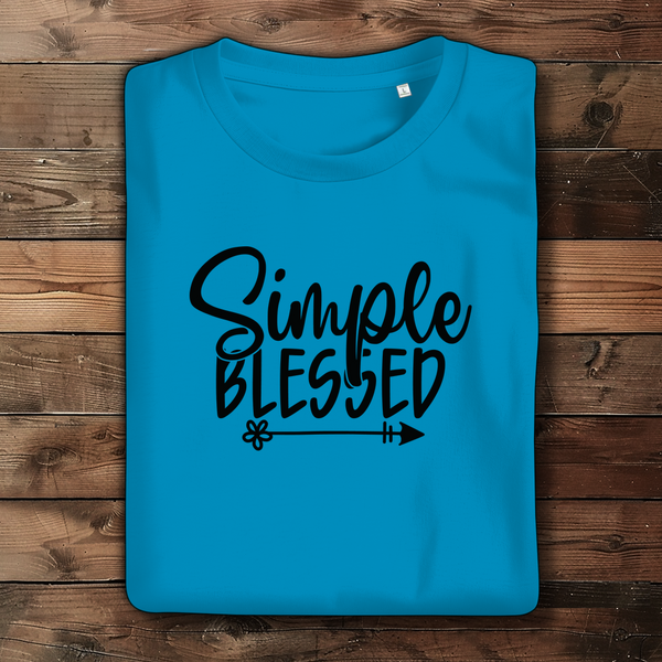 Damen Bio T-Shirt simple blessed