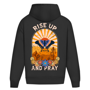 Oversize Hoodie Ohne Kordel rise up and pray