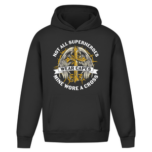Oversize Hoodie Ohne Kordel mine superheroes wore cross