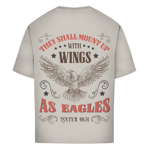 Oversize T-Shirt mount up with wings isaiah 40:31