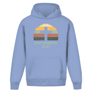 Oversize Hoodie Ohne Kordel jesus verändert alles