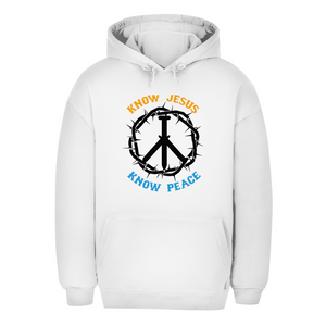 Unisex Oversize Hoodie know jesus know peace