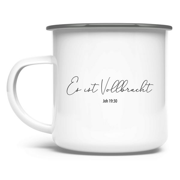 Emaille Tasse es ist vollbracht joh 19:30