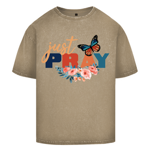 Oversize Washed T-Shirt just pray