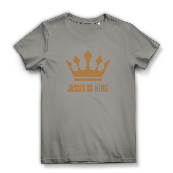 Damen Bio T-Shirt jesus is king krone