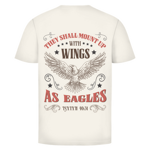Herren T-Shirt mount up with wings isaiah 40:31