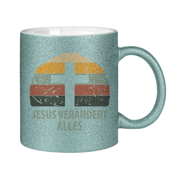 Glitzertasse jesus verändert alles