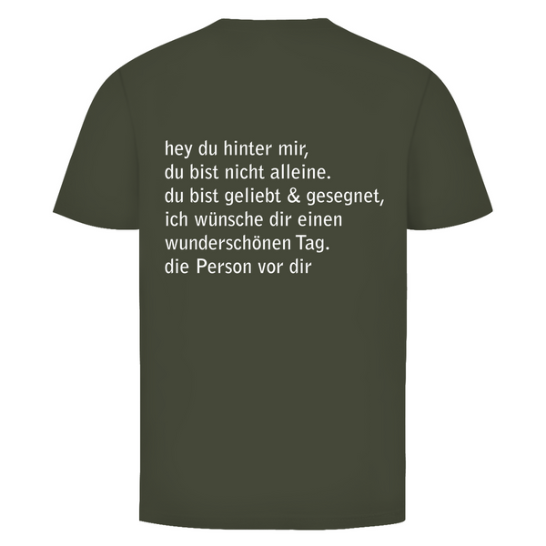 Herren T-Shirt hey du hinter mir