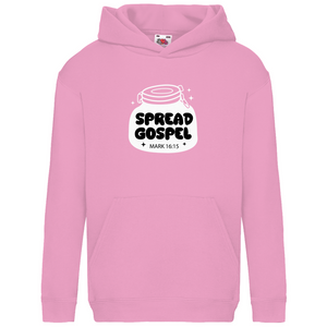 Kinder Hoodie spread gospel mark 16:15