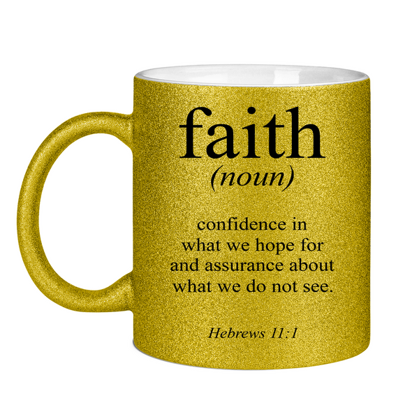 Glitzertasse faith definition