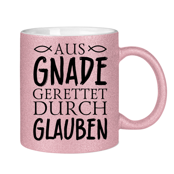 Glitzertasse aus gnade gerettet