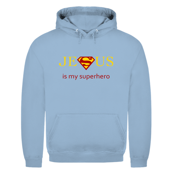 Herren Hoodie jesus is my superhero