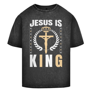Oversize Washed T-Shirt jesus is king