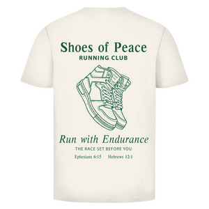 Herren T-Shirt run with endurance hebrews 12:1
