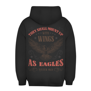 Unisex Oversize Hoodie mount up with wings isaiah 40:31