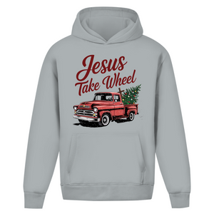 Oversize Hoodie Ohne Kordel jesus take wheel