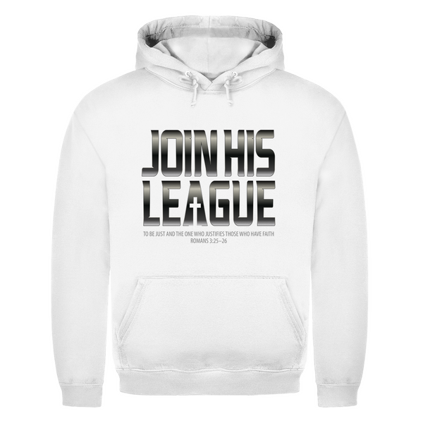 Herren Hoodie join his league romans 3:25-26