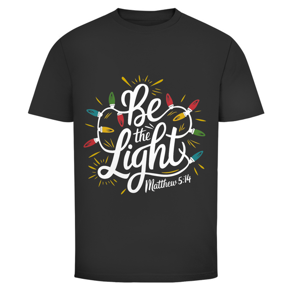 Herren T-Shirt be the light matthew 5:14