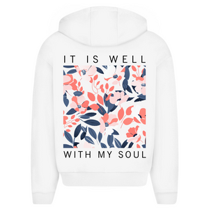 Oversize Zipper Hoodie it is well with my soul