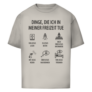 Oversize T-Shirt dinge die ich in meiner freizeit tue