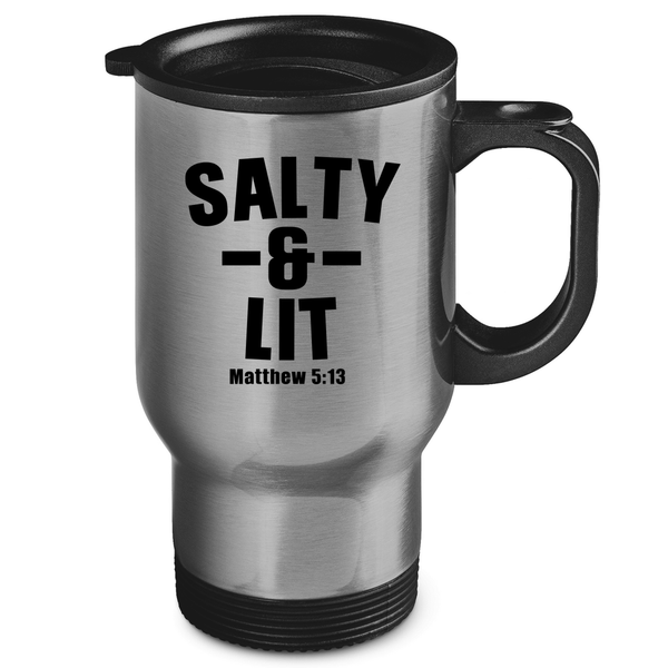 Edelstahl-Thermobecher salty and lit matthew 5:13