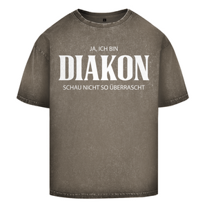 Oversize Washed T-Shirt ja ich bin diakon