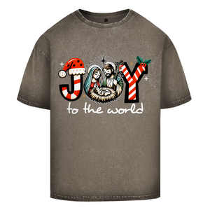 Oversize Washed T-Shirt joy to the world