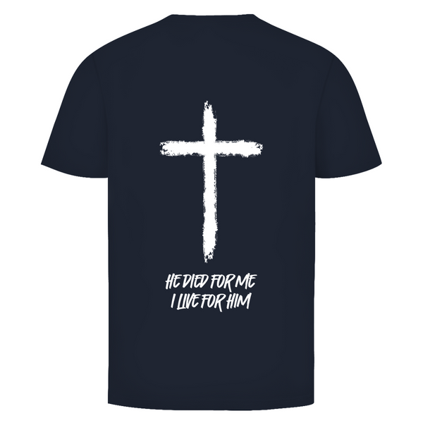 Herren T-Shirt he died for me i live for him