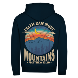 Zipper Hoodie faith can move mountains matthew 17:20