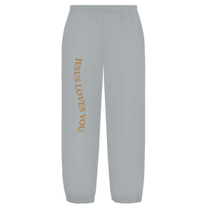Oversize Fluffy Sweatpants jesus loves you