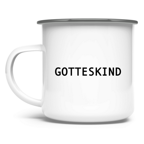 Emaille Tasse gotteskind