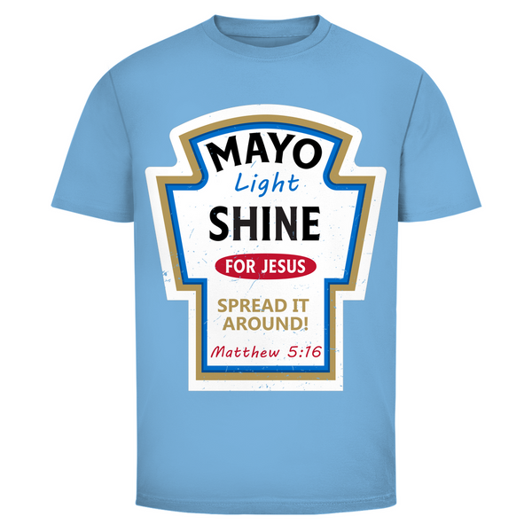 Herren T-Shirt mayo light shine matthew 5:16