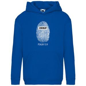 Kinder Hoodie unikat psalm 13:9