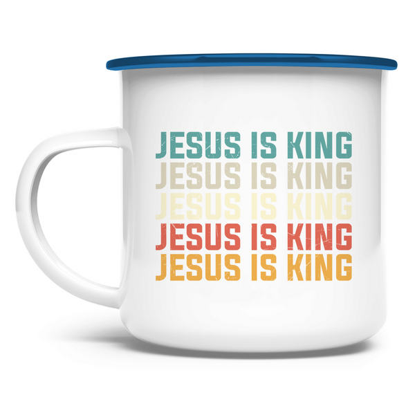 Emaille Tasse jesus is king