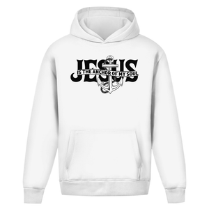 Oversize Hoodie Ohne Kordel jesus the anchor of my soul