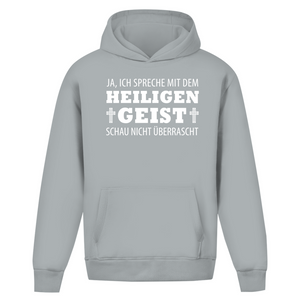 Oversize Hoodie Ohne Kordel ich spreche mit dem heiligen geist