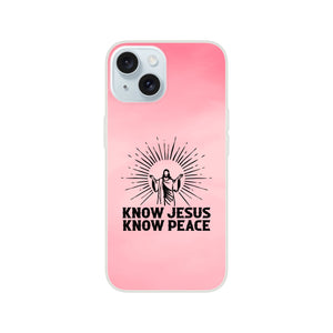 know jesus know peace iPhone-Hülle