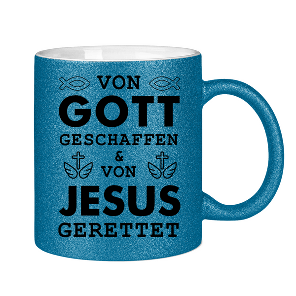 Glitzertasse von gott geschaffen