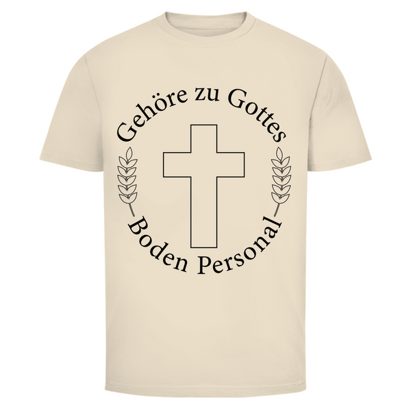 Herren T-Shirt gehöre zu gottes boden personal