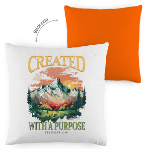 Kopfkissen zweifarbig created with a purpose ephesians 2:10