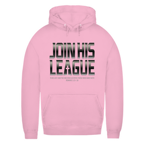 Damen Hoodie join his league romans 3:25-26