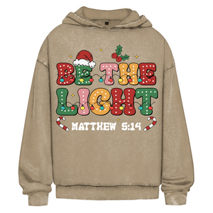 Oversize Washed Hoodie be the light matthew 5:14