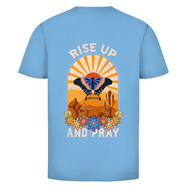 Herren T-Shirt rise up and pray