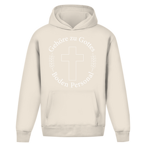 Oversize Hoodie Ohne Kordel gehöre zu gottes boden personal