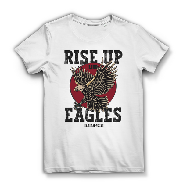 Damen Bio T-Shirt rise up like eagles isaiah 40:31