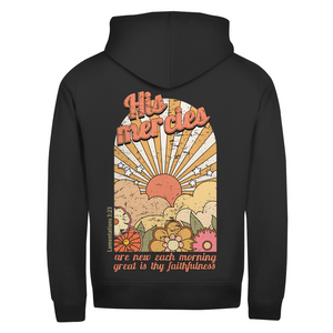 Zipper Hoodie great is thy faithfulness lamentations 3:23
