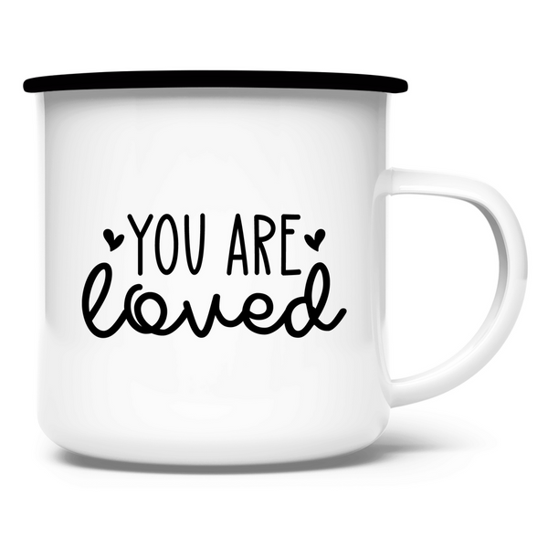 Emaille Tasse you are loved