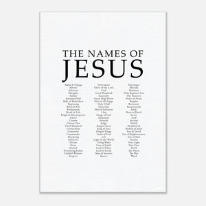 the names of jesus Leinwandbild